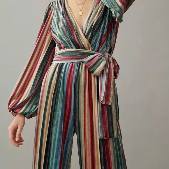 ML Monique Lhuillier Meryl Velvet Jumpsuit SZ 6Belt Is Missing